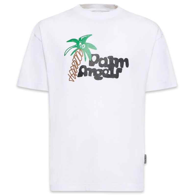 T-shirt Sketchy Palm Angels 'Blanc'