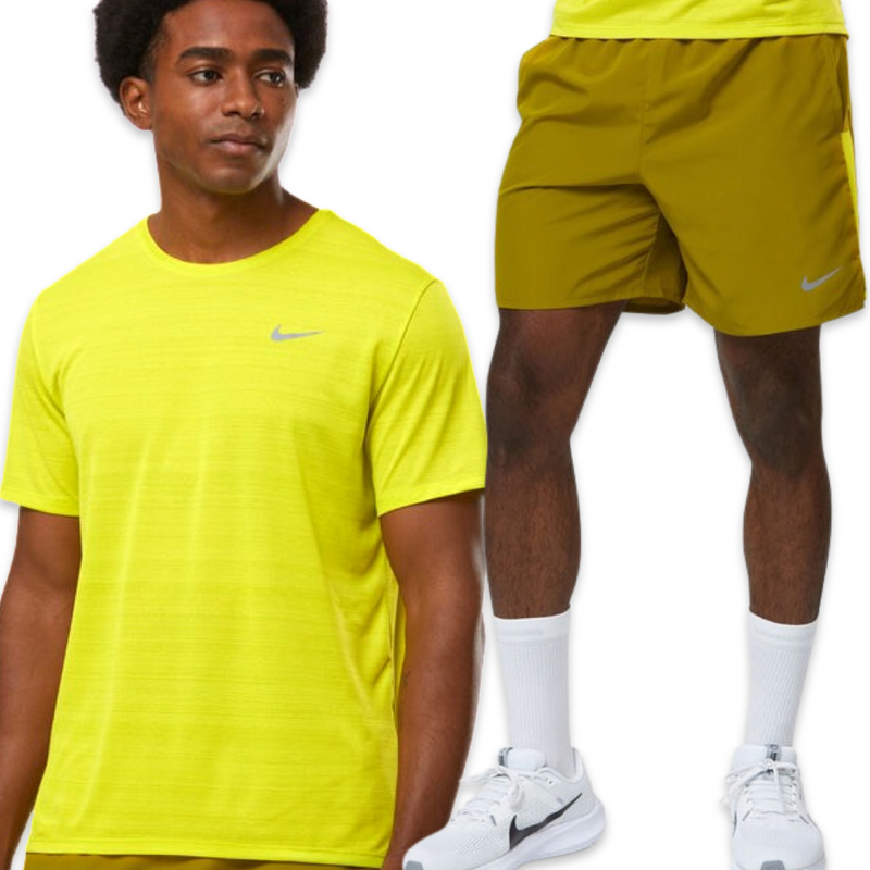 Nike Miler set Beige - t-shirt and shorts