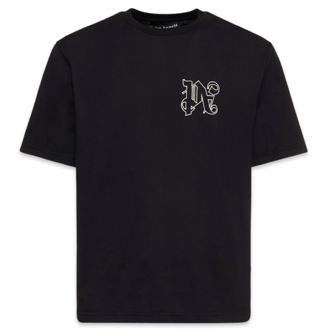 T-shirt Monogramme Palm Angels 'Noir'