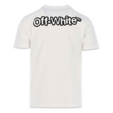Off-White T-shirt Slim Fit Bulle 'Blanc'