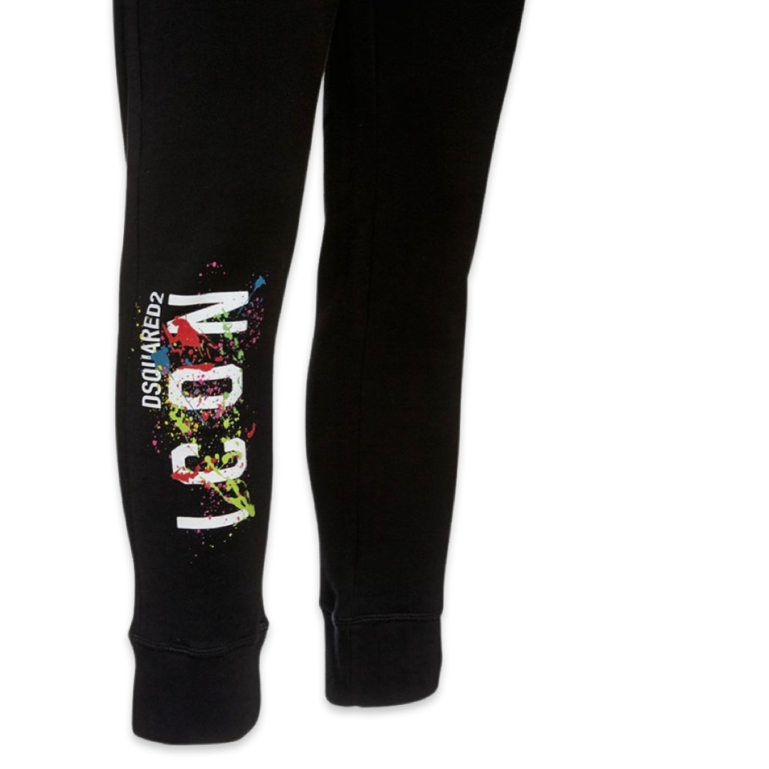 Dsquared2 Icon Splatter Logo Joggers ‘Black’