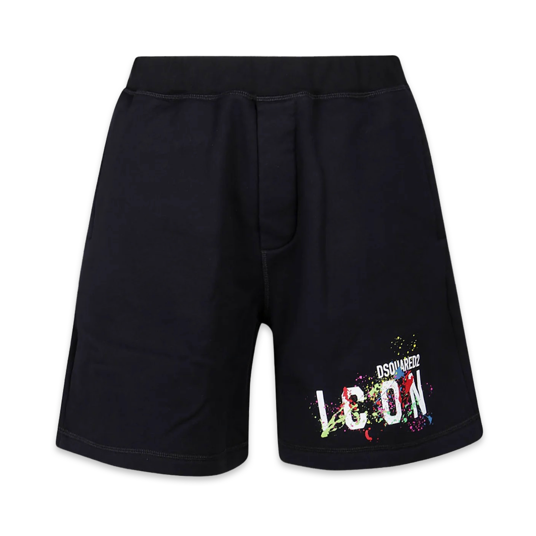 Dsquared2 Icon Splatter Logo Shorts ‘Black’ – LuxStreet