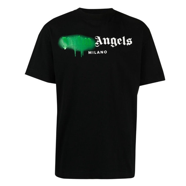 Palm Angels - Milano - T-shirt avec logo vaporisé 