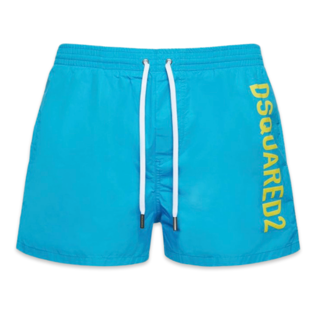 Dsquared2 Logo Midi Swimshorts 'Aqua'