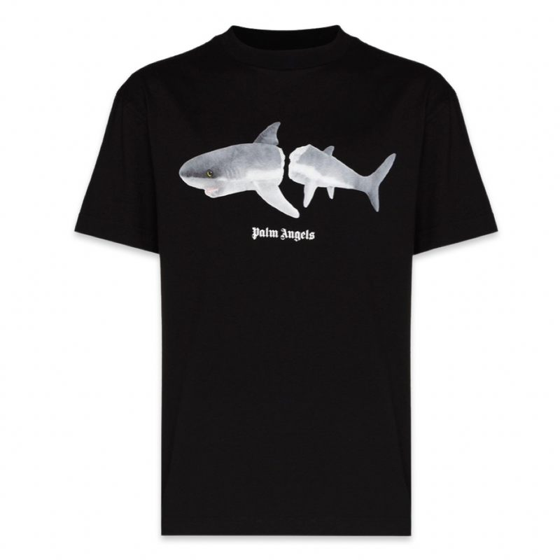 Palm Angels Shark Print T-Shirt 'Black'