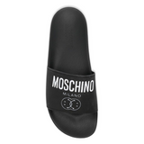 Moschino Smiley Logo Claquettes 'Noir'