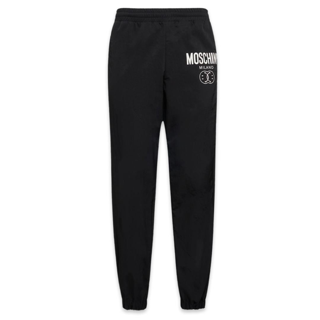 Moschino Jogger logo Smiley Noir