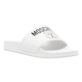 Moschino Smiley Logo Claquettes 'Blanc'