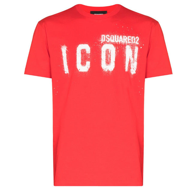 Dsquared2 Icon Spray T-Shirt 'Rouge'