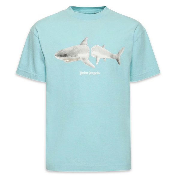 T-shirt imprimé requin Palm Angels 'Bleu clair'