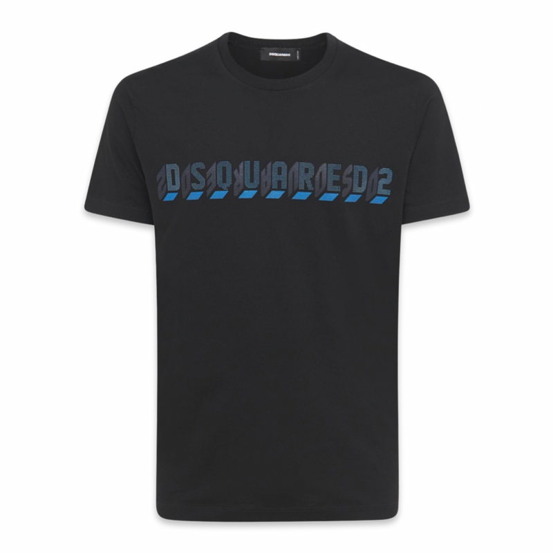 Dsquared2 T-shirt à logo cube 'Noir'