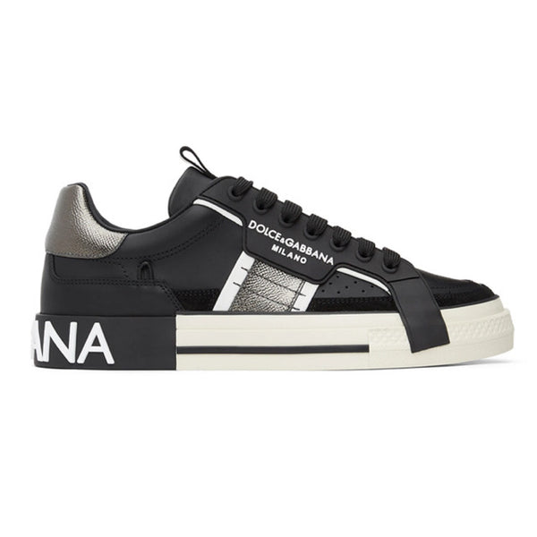 Dolce & Gabbana Black Leather NS1 sneakers