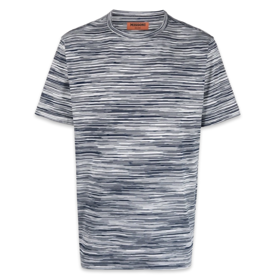 Missoni T-shirt rayé 'Marl Blue'