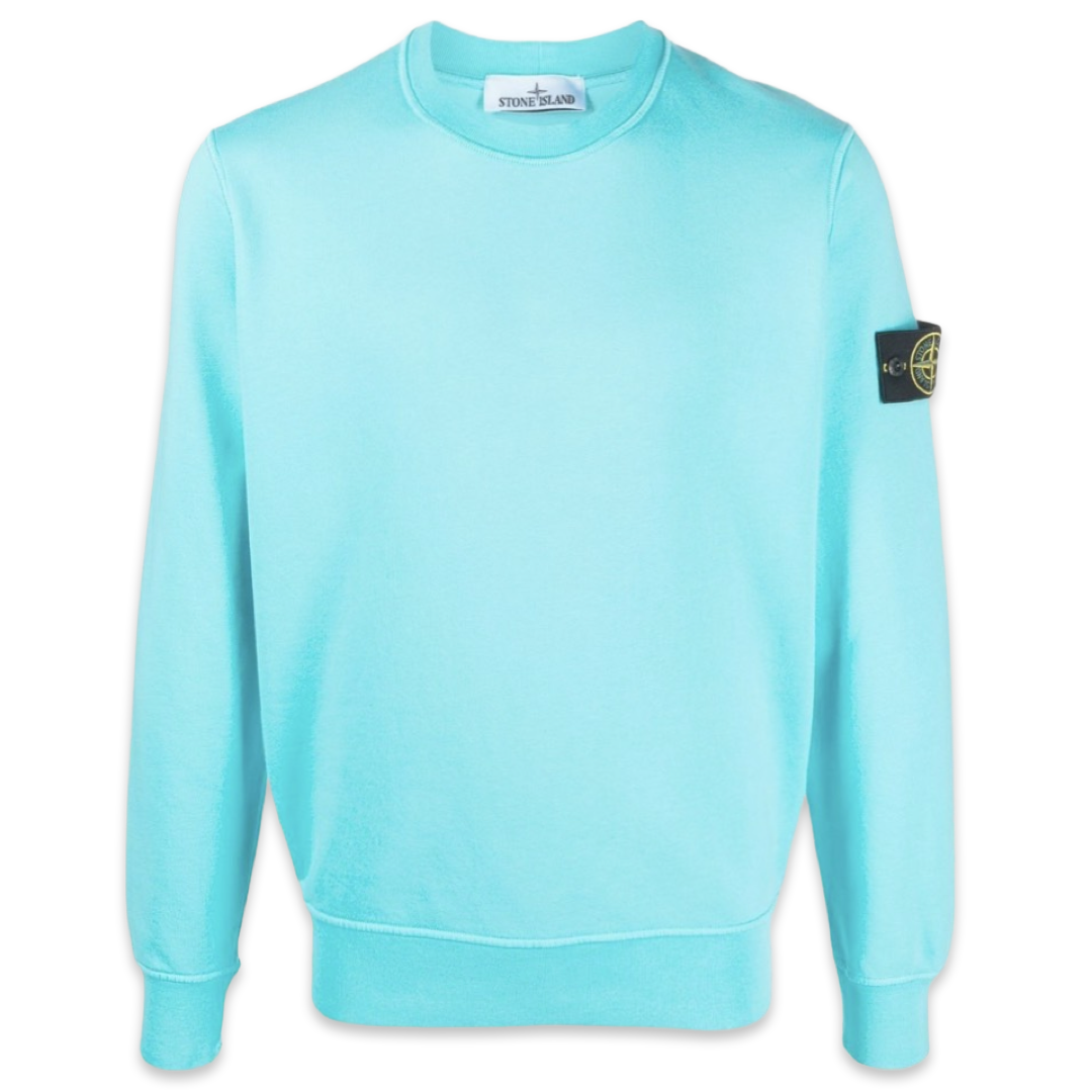 Stone Island Crew Neck Sweatshirt 'Turquoise'